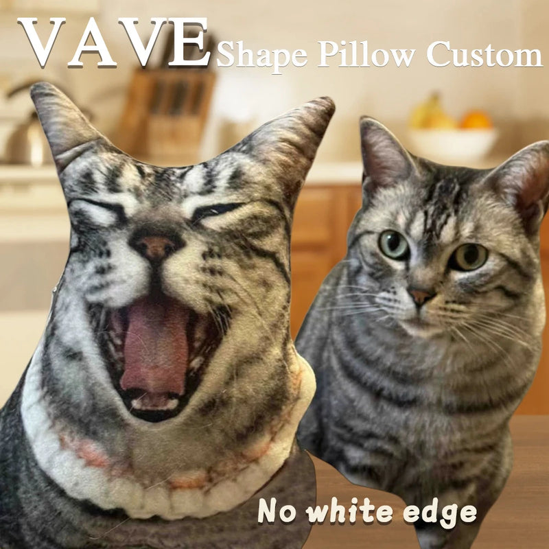 Photo Custom Shape Pillow Case DIY Pet Cushion