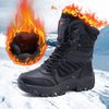 Men's Fleece-Lined Winter Snow Boots – Warm Non-Slip Outdoor Hiking & Fishing Shoes