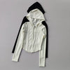 Women's Hooded Fitness Jacket – Quick-Dry Long Sleeve Sports Cardigan