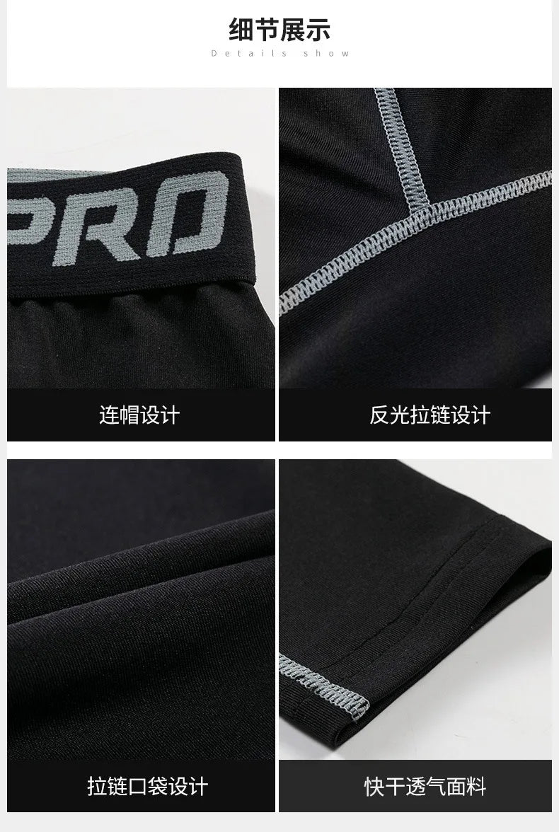 Men’s Compression Pants and Shorts Set