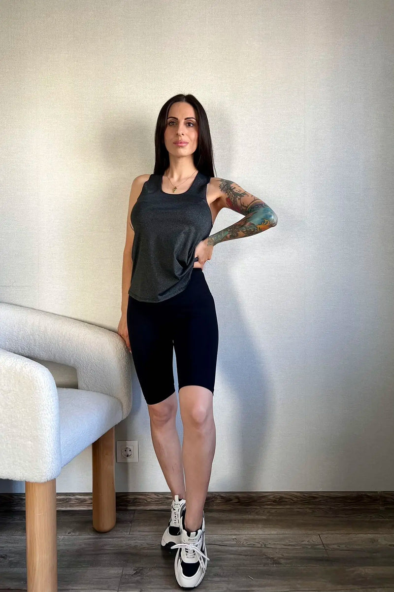 STOUREG Sleeveless Racerback Yoga Tank Top