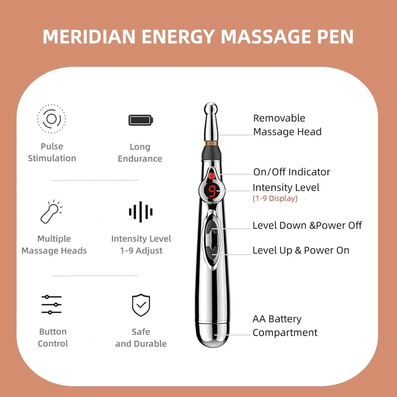 Electronic Acupuncture Pen – Needle-Free Relief Through Meridian Therapy