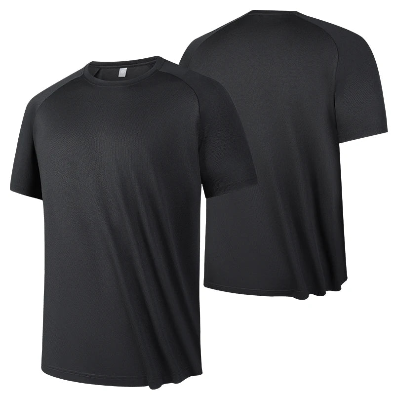 Men’s Breathable Quick-Dry Running Sports Fitness Short Sleeve T-Shirt