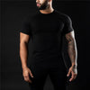 Plain Gym T-shirt Men Summer Fitness Clothing