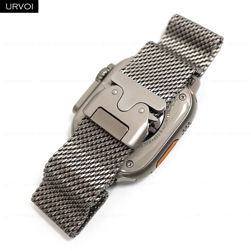 URVOI Titanium Milanese Loop for Apple Watch