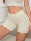 Women V Cross Waist Yoga Shorts