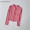 Women’s Slim Fit Zip-Up Yoga Jacket – Quick Dry Fitness Top
