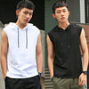 New Men’s Fashion Sportswear Hooded Sleeveless T-Shirt