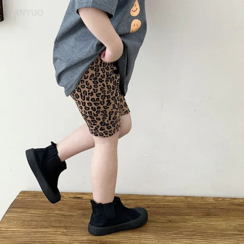Girls’ Leopard Print Shorts Leggings
