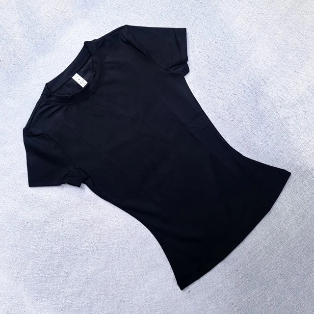 Women’s Seamless Yoga Top – Short Sleeve Sports T-Shirt for Gym, Running & Fitness