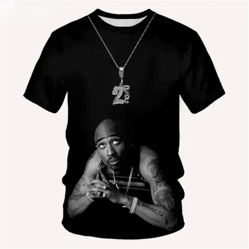 Men’s 2Pac Graphic T-Shirt – Style - Duo
