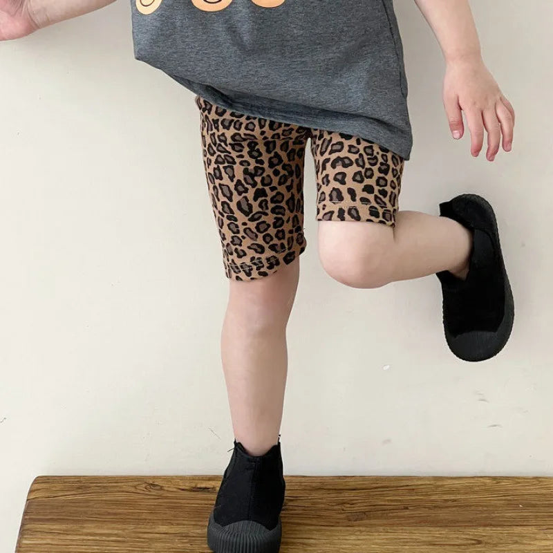 Girls’ Leopard Print Shorts Leggings
