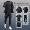 Men’s Quick-Dry Ice Fiber Sportswear Set – 3–7 Piece Running Tracksuit for Gym, Cycling & Training