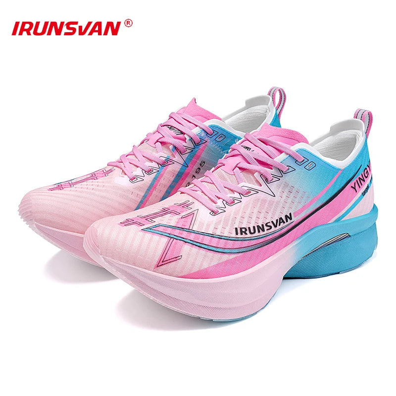 Carbon Plate Marathon Running Shoes – Lightweight Racing Sneakers with Stable Support & Cushioning