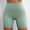 Solid Color Women’s High Waist Fitness Shorts