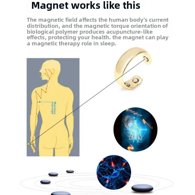 Anti Snoring Device Ring Magnetic Therapy Acupressure Treatment