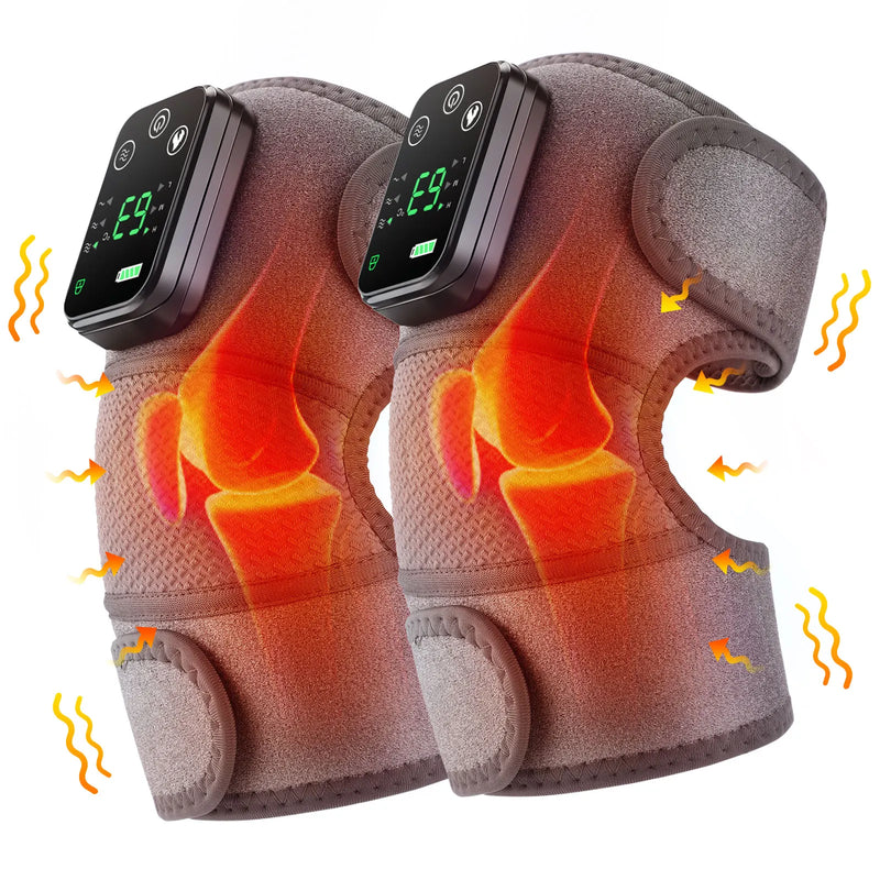 3-in-1 Electric Heated Vibration Massager for Knee, Shoulder & Elbow
