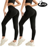 2 Pack Women’s High Waisted Seamless Butt Lifting Yoga Leggings
