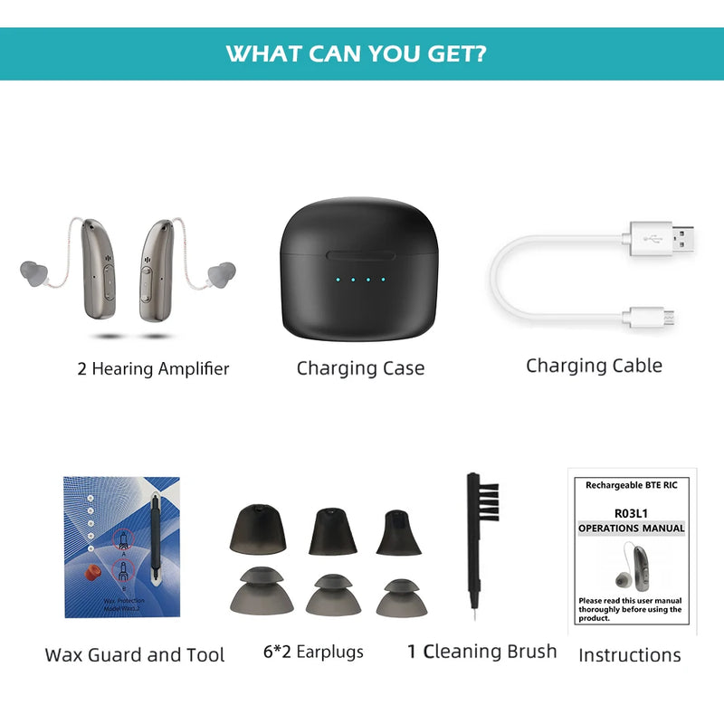 Rechargeable Digital BTE Hearing Aid
