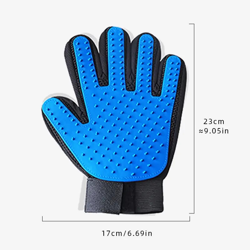 Pet Hair Remover Gloves – Silicone Dog & Cat Grooming and Bathing Mitts