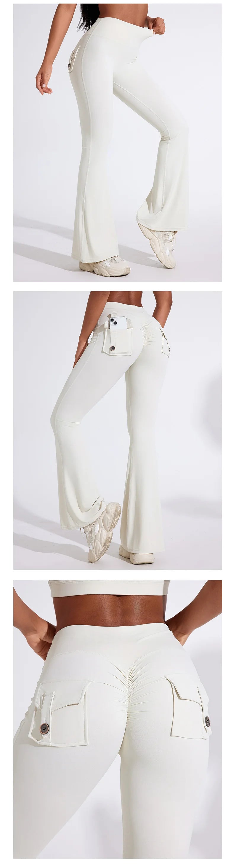 QINACTIVE Women’s Flared Fitness Pants