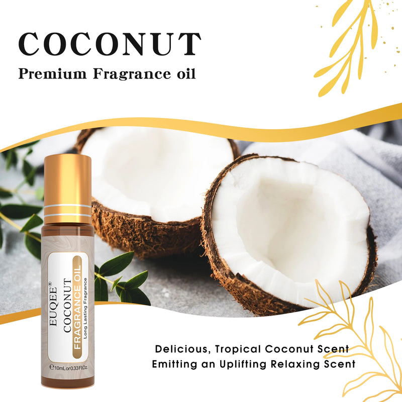 EUQEE 10ml Roller Sweet Fruit Perfume Oils