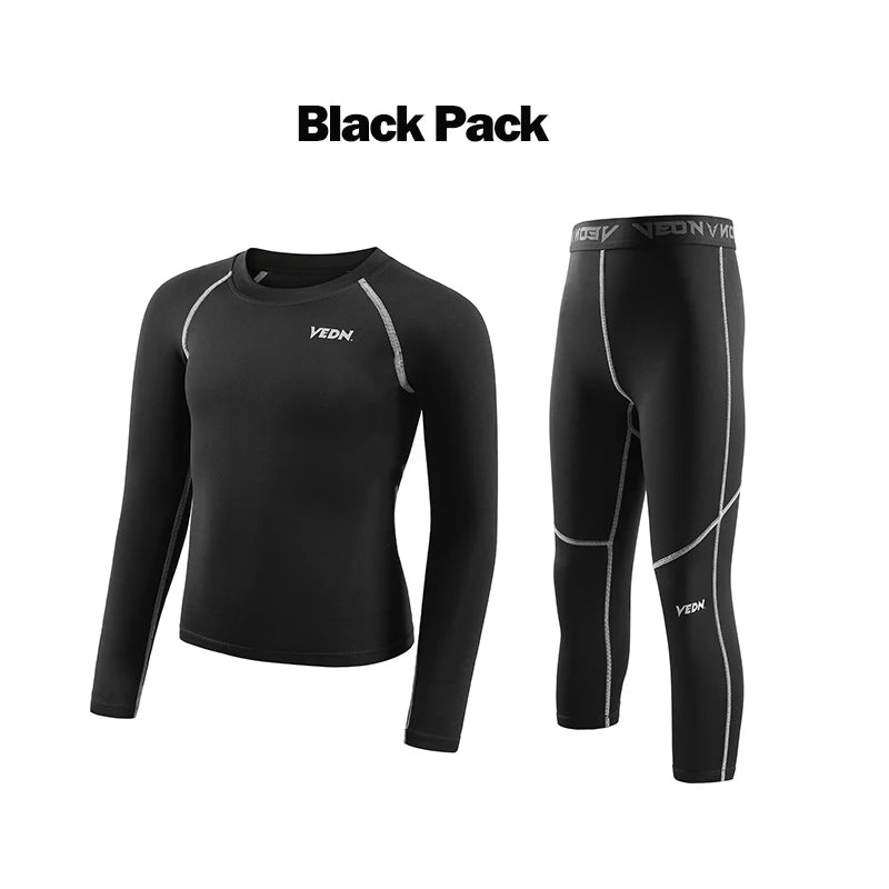 Boys Compression Set – Leggings & Long Sleeve Shirt