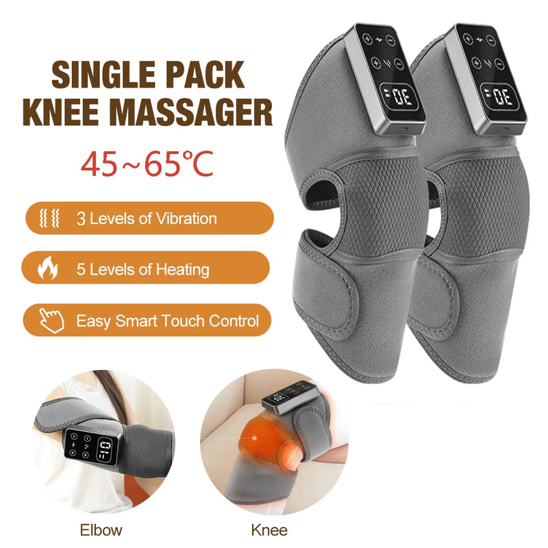 Heated Vibration Massage Pad for Knee, Shoulder & Elbow