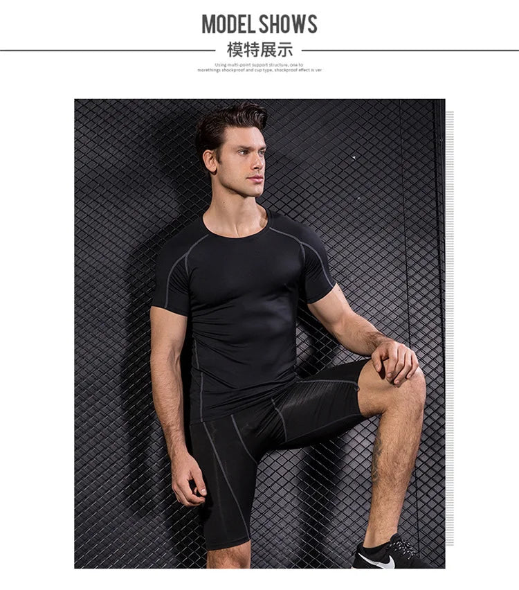 Elastic Men's Sport Running Shirt