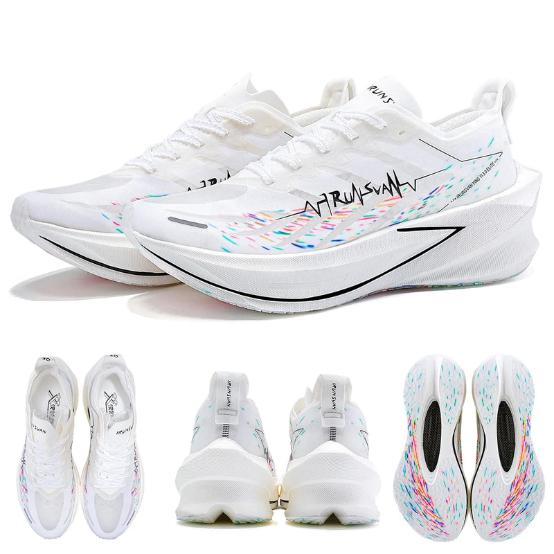 IRUNSVAN Carbon Plate Running Shoes – Cushioned Marathon Shoes for Men & Women
