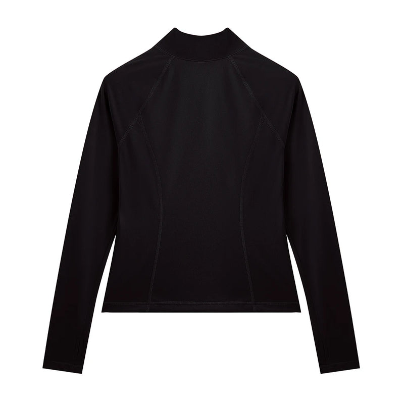 Women’s Zipper Sports Jacket & High-Waist Leggings Set