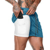Men’s 2-in-1 Running & Training Shorts – Summer Double-Layer Sportswear