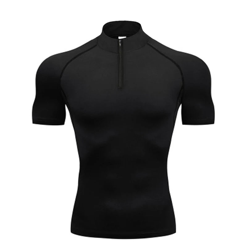 Men Compression Running Short Sleeve T-shirt