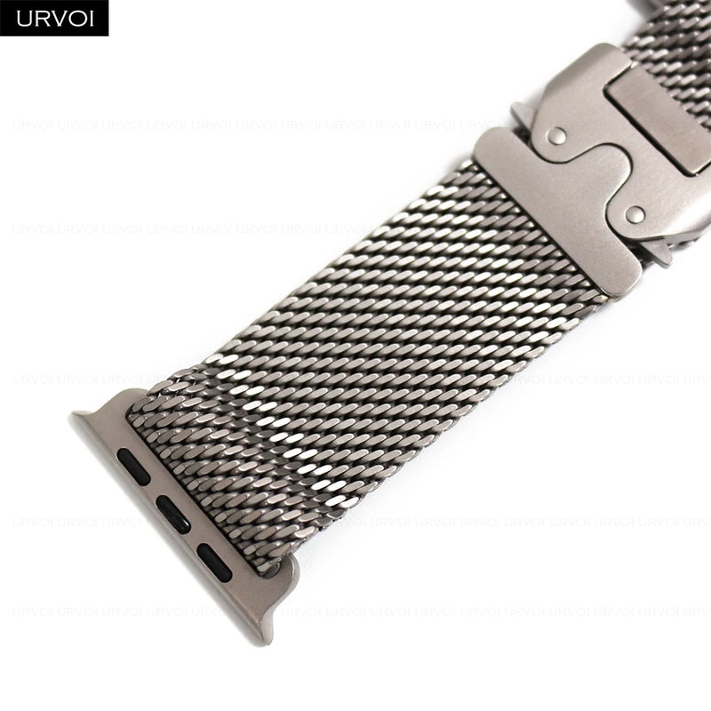 URVOI Titanium Milanese Loop for Apple Watch