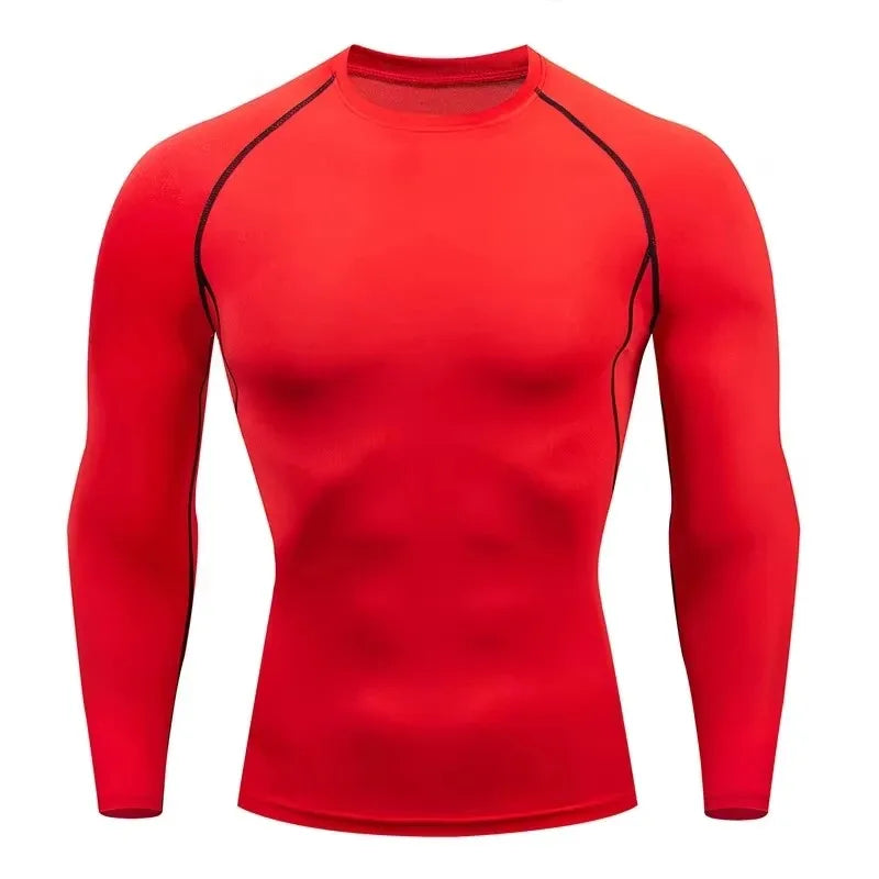 Men's Thermal Compression Shirt – Long Sleeve Running & Gym Workout Top