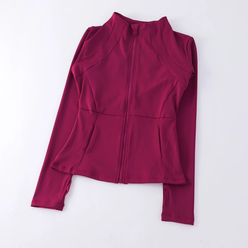 Women’s Yoga Windbreaker Jacket – Long Sleeve Running & Workout Top