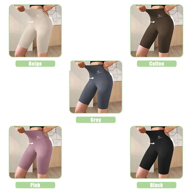 Women High-Waist Sports Shorts