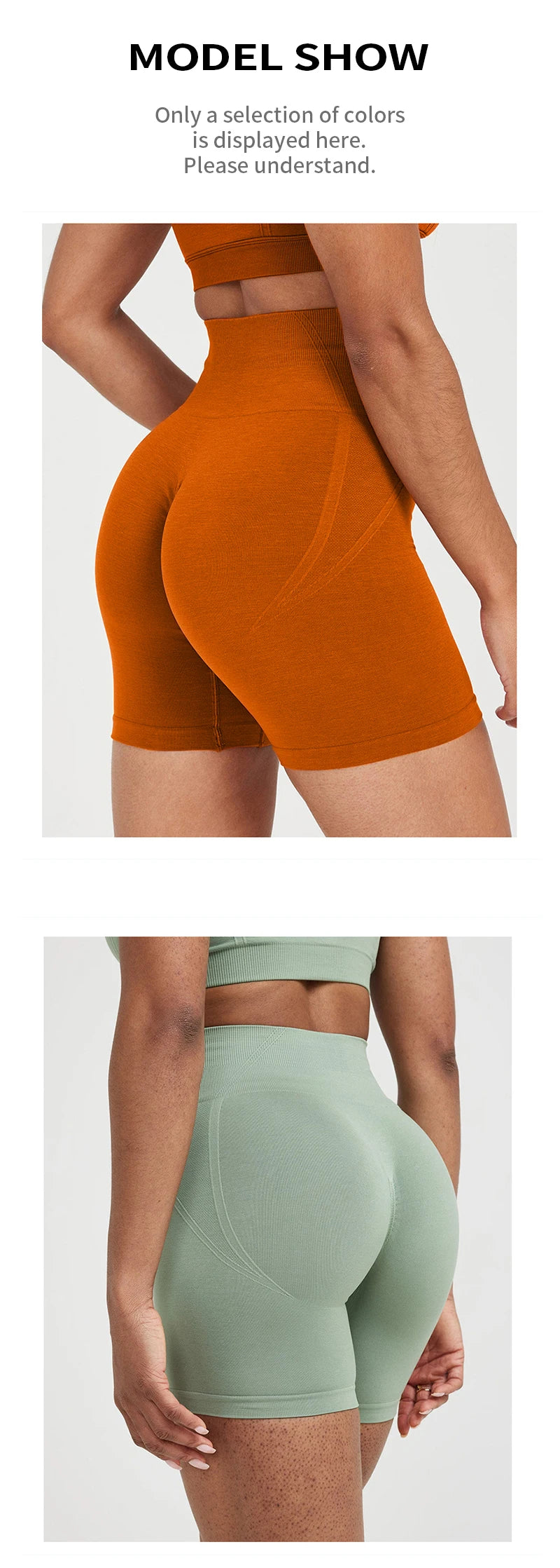 TKITK Women's High Waist Seamless Tight Shorts