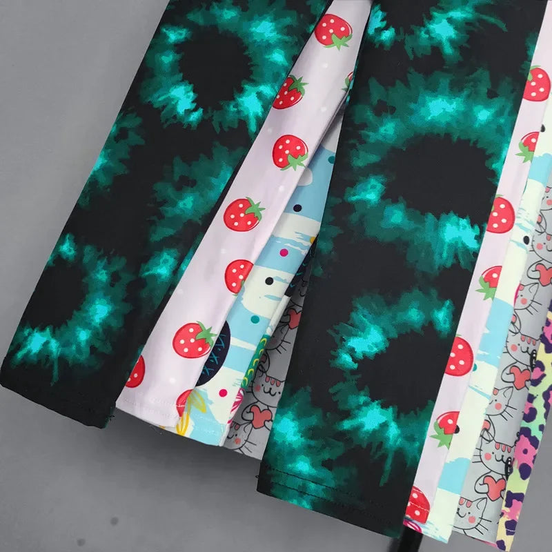 Girls Printed Leggings – Cat, Flower & Leopard Slim Pants (Sizes for 2–11yrs.)