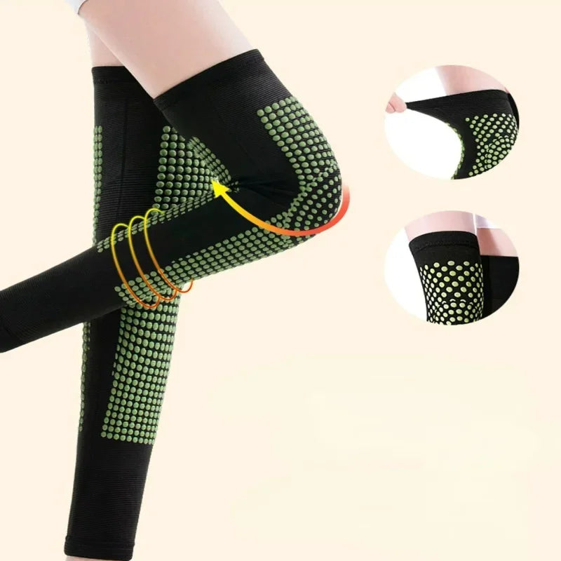 Self-Heating Knee Brace with Mugwort Warmth – Long Knee Support