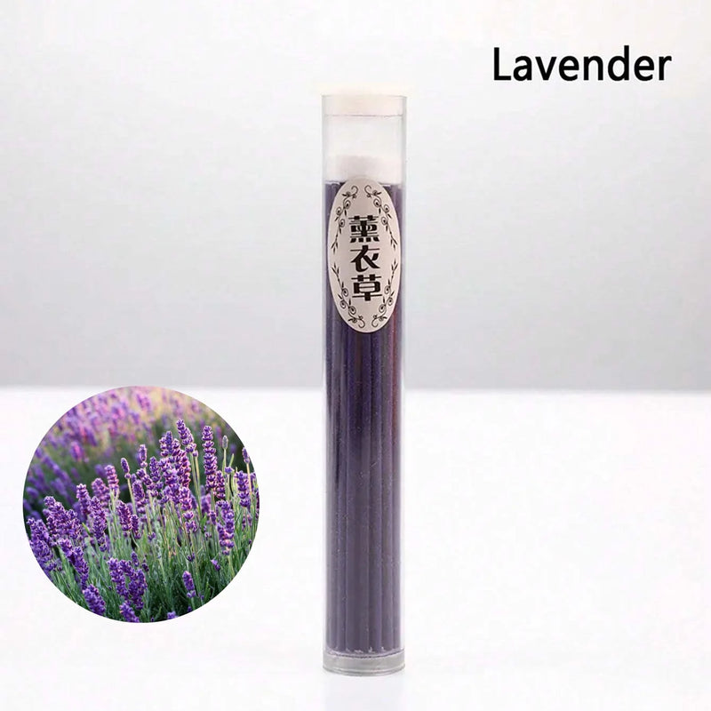 50Pcs/Box Natural Incense Sticks (Jasmine & Lavender Scented):