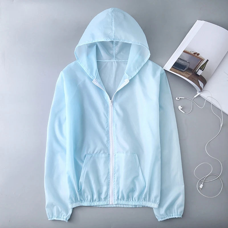 Quick Dry Breathable UV Protection Jacket – Lightweight Sunscreen Coat for Men & Women