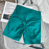 Solid Color High Waist Seamless Butt Lift Yoga Shorts
