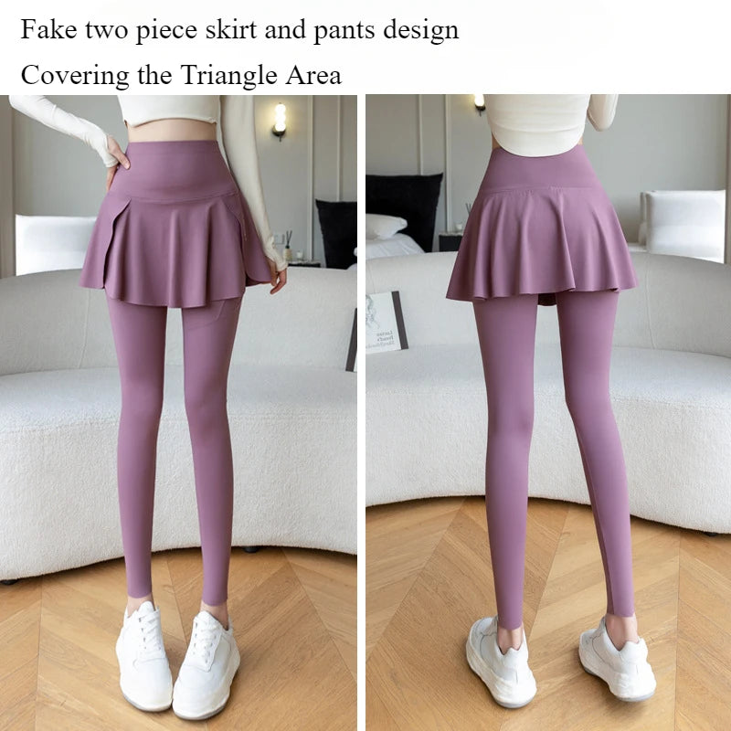 Women’s Thermal Fleece Lined Leggings – High Waisted Winter Workout Tights with Pockets