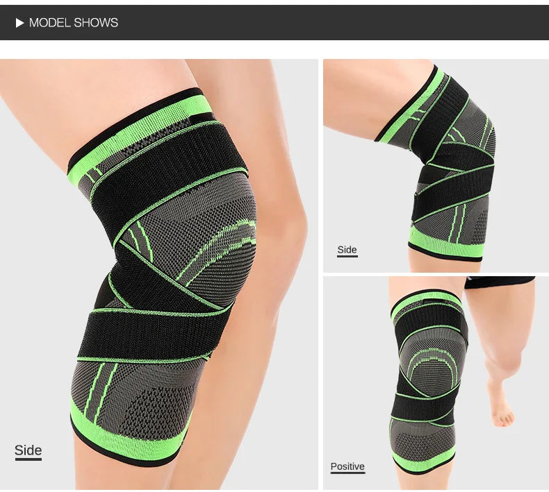 Knee Compression Sleeve with Adjustable Straps