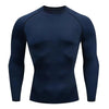 Men's Thermal Compression Shirt – Long Sleeve Running & Gym Workout Top