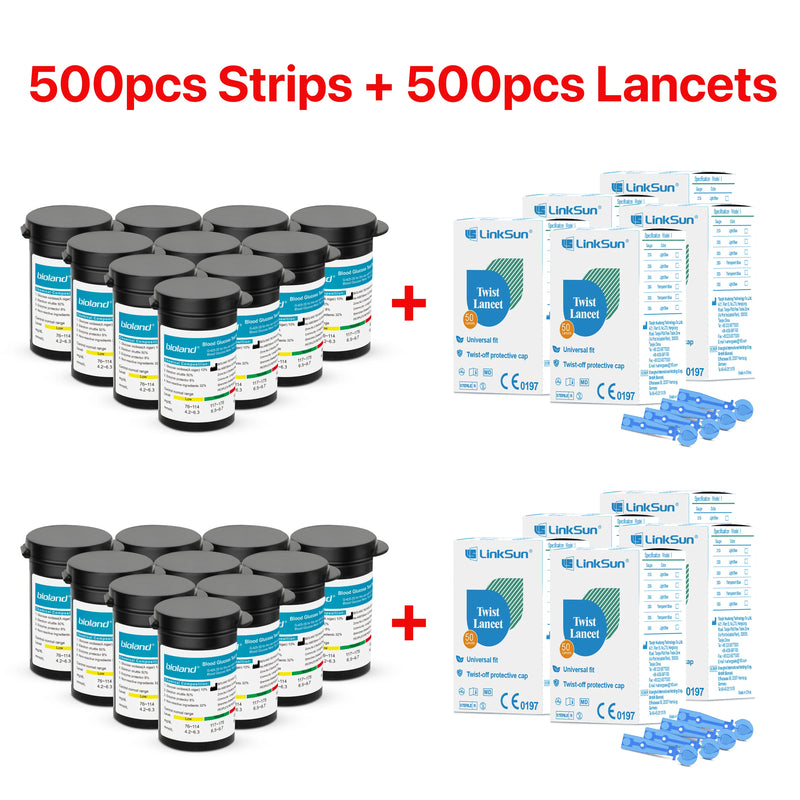 Bioland Blood Glucose Meter Test Strips and Lancets