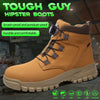 Men's Waterproof Steel Toe Safety Boots – Anti-Smash, Puncture-Resistant Work Shoes