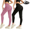 2 Pack Women’s High Waisted Seamless Butt Lifting Yoga Leggings