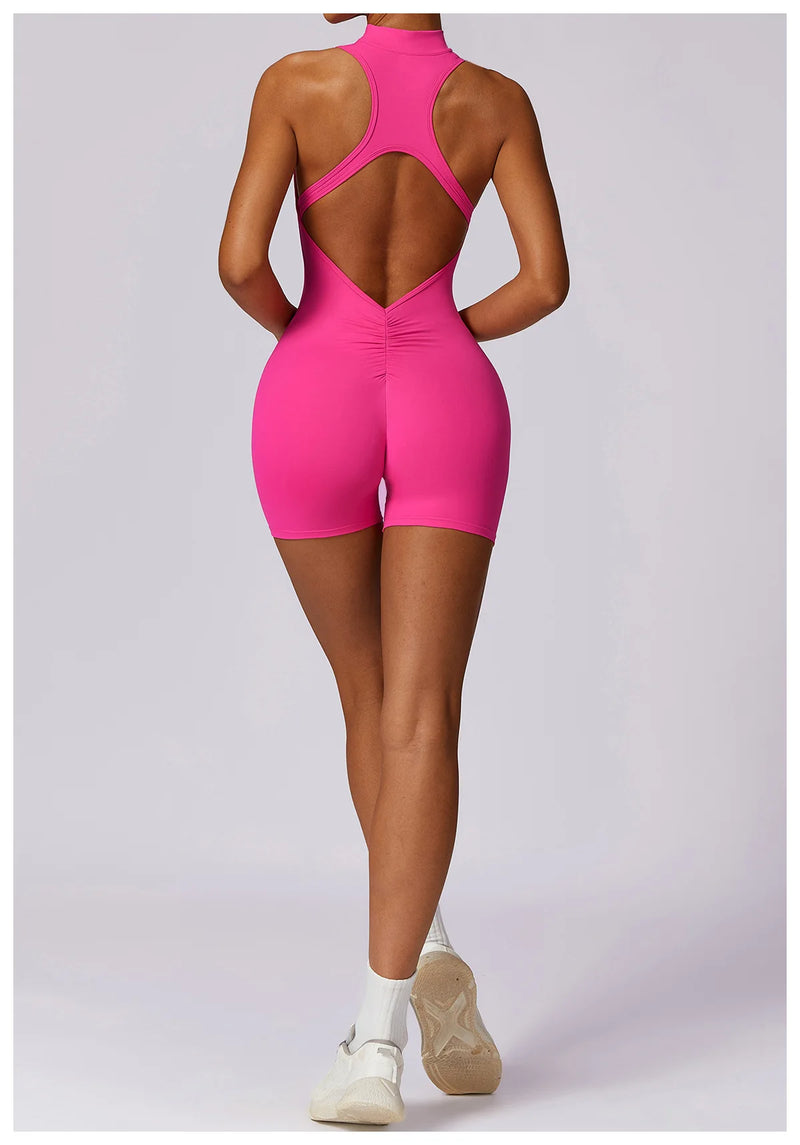 Women’s V-Back Scrunch Sports Jumpsuit